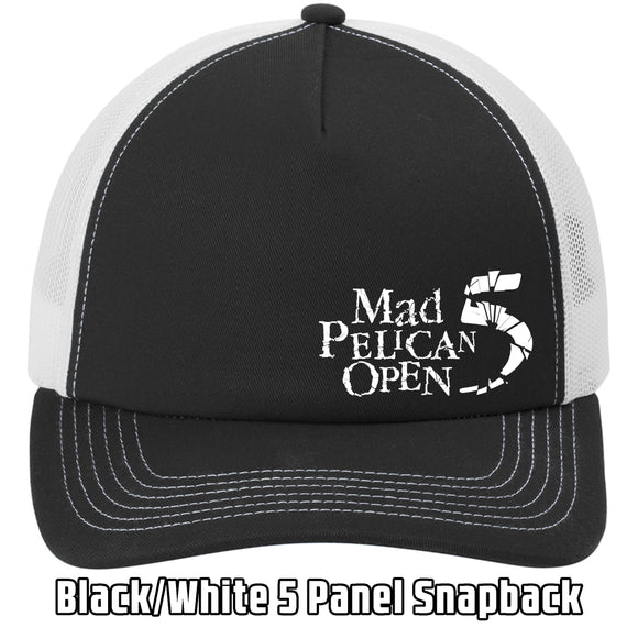 Custom Mad Pelican Open 5 Panel Snapback Trucker Cap