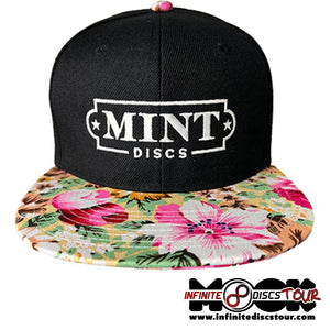 Mint Flatbill Floral Hat