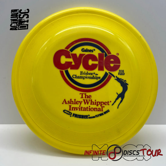 Wham-O Frisbee Special Edition 1988 Gaines Cycle Ashley Whippet Invitational 105g
